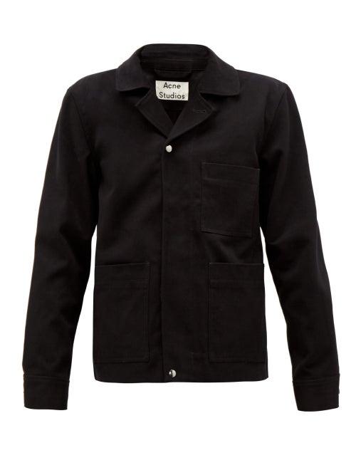 Matchesfashion.com Acne Studios - Omar Bru Cotton-canvas Jacket - Mens - Black