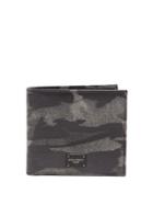 Dolce & Gabbana Camouflage-print Bi-fold Leather Wallet