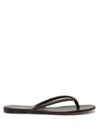 Matchesfashion.com Gianvito Rossi - Calypso Flat Leather Sandals - Womens - Khaki