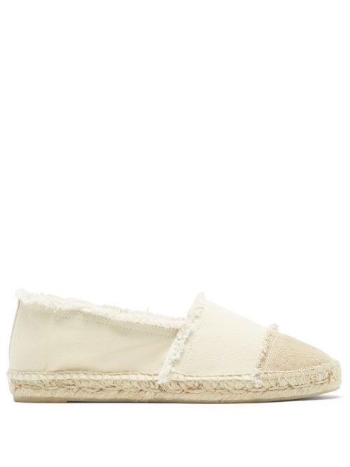 Matchesfashion.com Castaer - Kampala Canvas & Jute Espadrilles - Womens - Cream