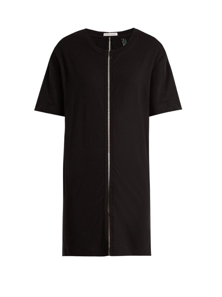 Charli Cohen Ladder-trim Cotton T-shirt