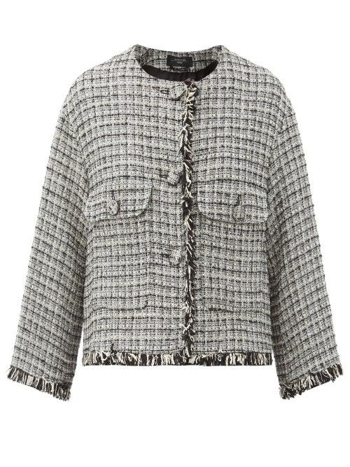 Matchesfashion.com Weekend Max Mara - Bosco Jacket - Womens - Black White