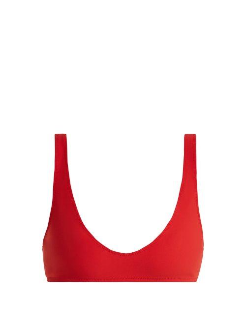Matchesfashion.com Rochelle Sara - The Laeti Bikini Top - Womens - Red