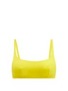 Matchesfashion.com Araks - Quinn Scoop Neck Bikini Top - Womens - Yellow