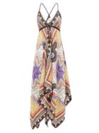 Matchesfashion.com Etro - Printed Silk Twill Dress - Womens - White Multi