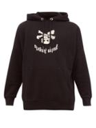 Matchesfashion.com Palm Angels - Skull And Crossbones Logo Hooded Sweatshirt - Mens - Black Multi