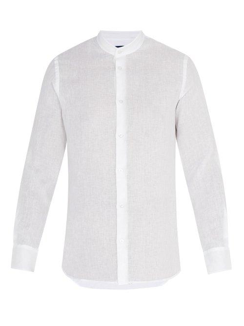 Matchesfashion.com Frescobol Carioca - Nero Linen Shirt - Mens - White