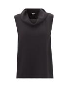 Ladies Rtw The Row - Galya Cowl-neck Top - Womens - Black