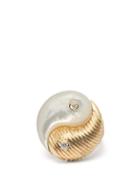 Matchesfashion.com Retrouvai - Yin Yang Gold & Mother Of Pearl Ring - Womens - Pearl