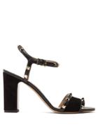 Valentino Rockstud Block-heel Suede Sandals