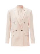 Matchesfashion.com Stella Mccartney - Holden Double-breasted Wool Jacket - Womens - Light Pink