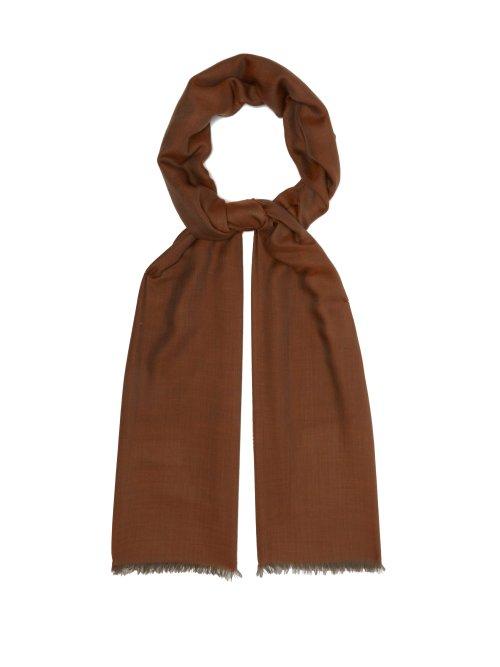 Matchesfashion.com Begg & Co. - Wispy Extra Fine Cashmere Scarf - Mens - Brown