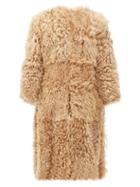 Matchesfashion.com Isabel Marant - Geltonia Detachable-sleeve Shearling Coat - Womens - Camel