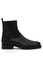 Ann Demeulemeester Canyon Leather Ankle Boots