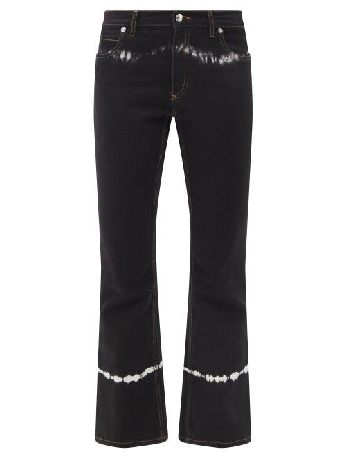 Ladies Rtw Marni - Tie-dye Flared-leg Jeans - Womens - Black