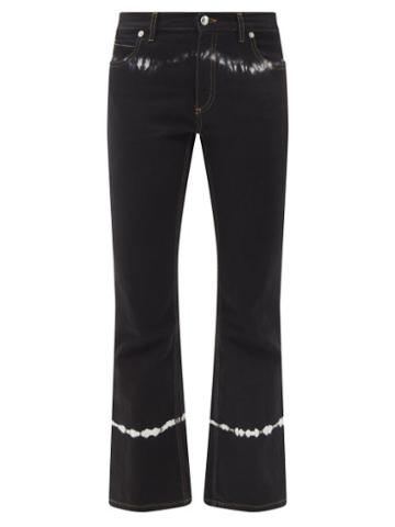 Ladies Rtw Marni - Tie-dye Flared-leg Jeans - Womens - Black