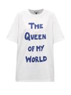 Matchesfashion.com Bella Freud - The Queen Of My World-print Cotton-jersey T-shirt - Womens - White