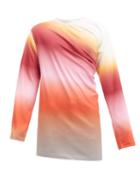 Matchesfashion.com Y/project - Twisted Gradient-cotton Long-sleeved T-shirt - Mens - Multi