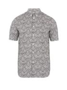Alexander Mcqueen Lace-print Cotton-poplin Shirt