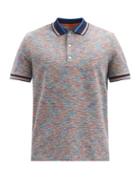 Matchesfashion.com Missoni - Space-dyed Striped Cotton-jersey Polo Shirt - Mens - Multi