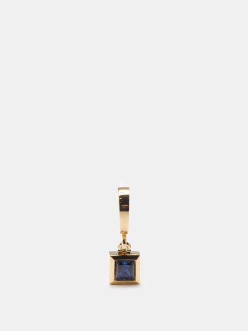 Azlee - Princess Sapphire & 18kt Gold Charm - Womens - Blue Multi