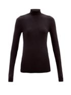 Ladies Rtw Joseph - Roll-neck Silk-blend Sweater - Womens - Black