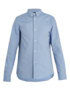 Matchesfashion.com A.p.c. - Point-collar Cotton Shirt - Mens - Blue