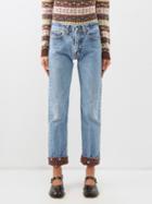 Caro Editions - Reworked Levi's Denim Patchwork Jeans - Womens - Brown Multi