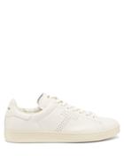 Tom Ford - Warwick Grained-leather Trainers - Mens - White