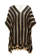 Matchesfashion.com My Beachy Side - Pan Tie-back Crochet-knitted Kaftan - Womens - Black