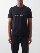 Givenchy - Reverse-logo Cotton-jersey T-shirt - Mens - Black