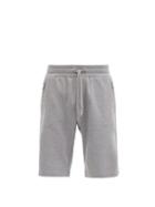Matchesfashion.com Dolce & Gabbana - Logo-embroidered Cotton-jersey Shorts - Mens - Grey