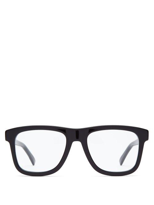 Matchesfashion.com Gucci - D Frame Acetate Glasses - Mens - Black