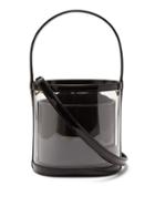 Matchesfashion.com Staud - Bisset Pvc And Patent Leather Bucket Bag - Womens - Black