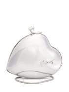 Matchesfashion.com Saint Laurent - Love Heart-shaped Minaudire Clutch Bag - Womens - Silver