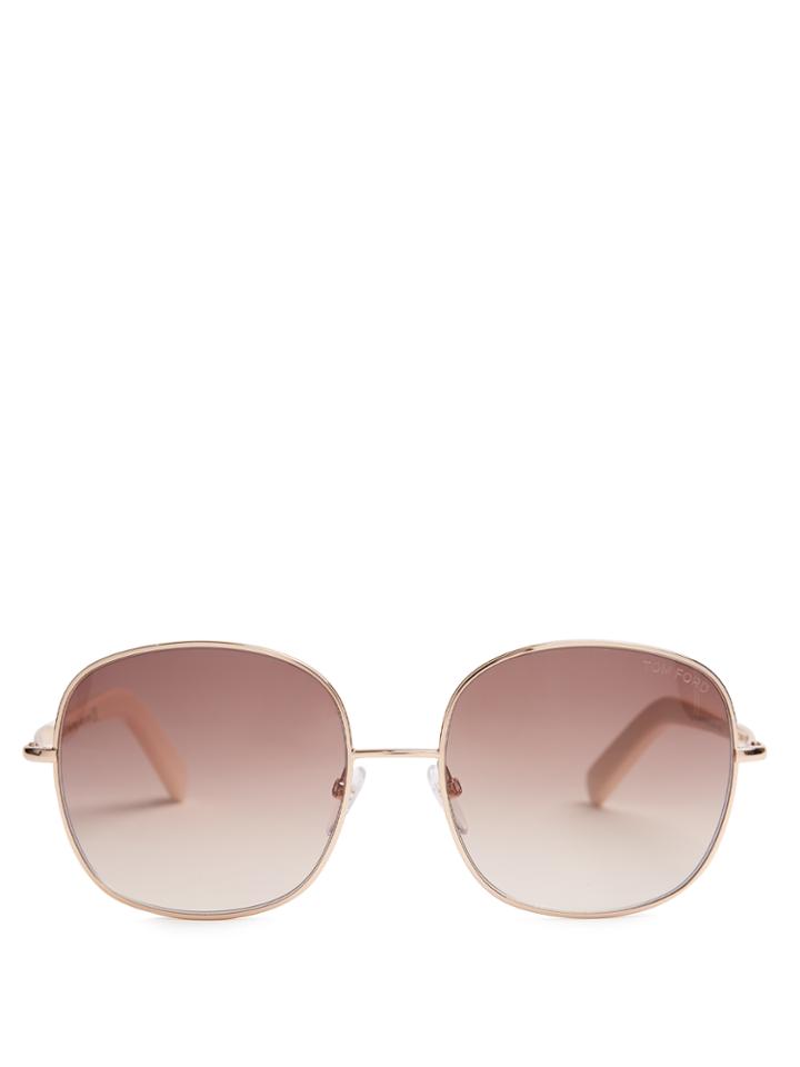 Tom Ford Eyewear Georgina Metal Sunglasses