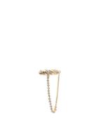 Matchesfashion.com Yvonne Lon - Draped-chain Diamond & 18kt Gold Ear Cuff - Womens - Yellow Gold