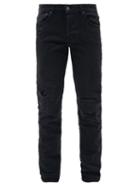 Ksubi - Chitch Distressed Slim-leg Jeans - Mens - Black
