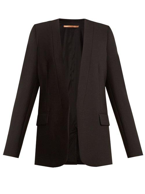 Matchesfashion.com Summa - Shawl Lapel Cady Jacket - Womens - Black