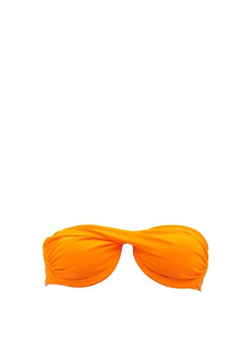 Ladies Beachwear Isa Boulder - Tornado Bandeau Underwired Bikini Top - Womens - Orange