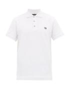Matchesfashion.com Rag & Bone - Logo Embroidered Cotton Piqu Polo Shirt - Mens - White