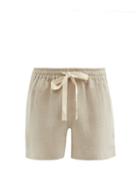 Matchesfashion.com Commas - Lounge Linen-calico Shorts - Mens - Beige