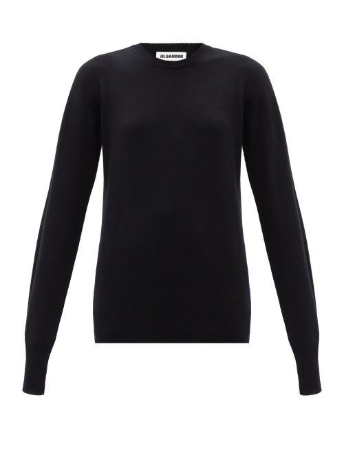 Ladies Rtw Jil Sander - Round-neck Cashmere Sweater - Womens - Black