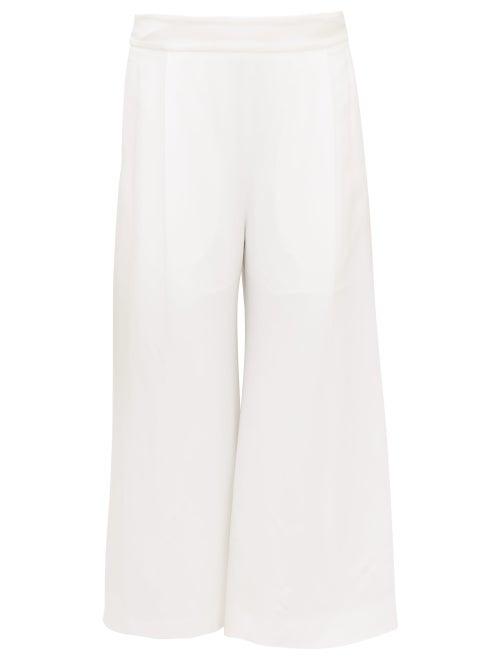 Matchesfashion.com Odyssee - Benson Cropped Twill Trousers - Womens - White
