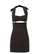 Jacquemus - Limao Cutout Twill Mini Dress - Womens - Black