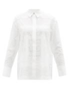 Givenchy - Perforated Crepe De Chine Shirt - Womens - White