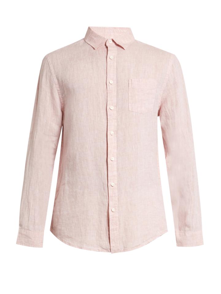 Onia Abe Long-sleeved Linen Shirt
