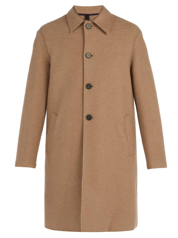 Harris Wharf London Boiled Wool Overcoat
