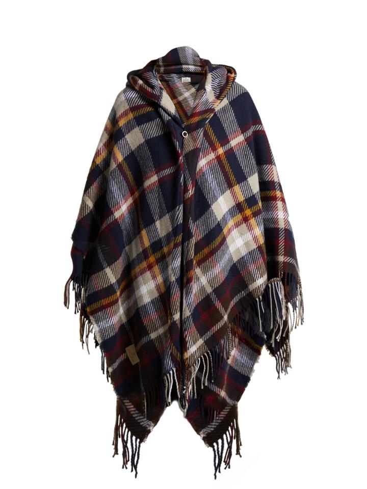 Vivienne Westwood Anglomania Tartan Hooded Poncho
