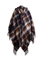 Vivienne Westwood Anglomania Tartan Hooded Poncho